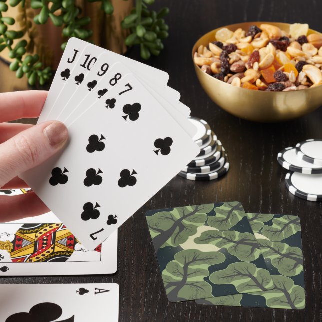 Baralho Cartas de Poker com Padrão da Natureza (In situ)