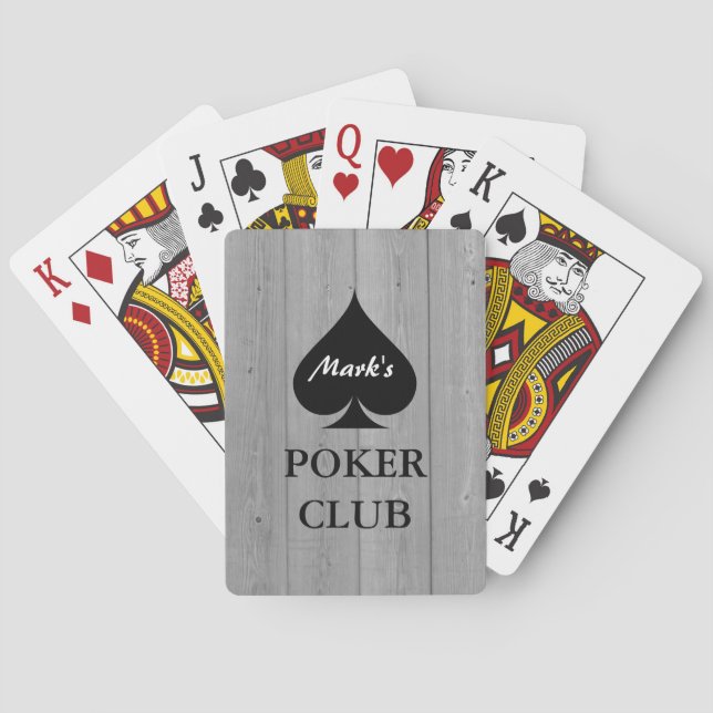 Baralho Cartas de poker personalizadas com naipe de espada (Verso)