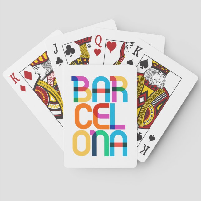 Baralho Cartas de Pop de Espanha de Barcelona (Verso)