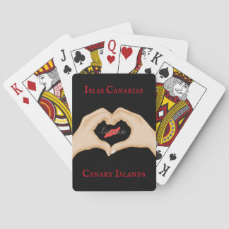 Baralho Cartas de póquer clásicas I love Lanzarote
