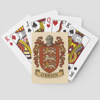 Baralho Cartas de pôquer com o brasão da família O'Brien