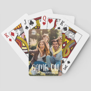 Baralho Cartas de Pôquer de Foto da Família Game On