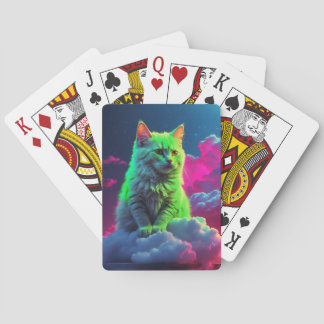 Baralho Cartas de pôquer de gato artístico