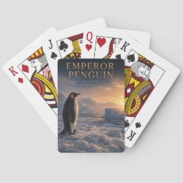 Baralho Cartas de Pôquer de Pinguim Imperador Gelo Antárti