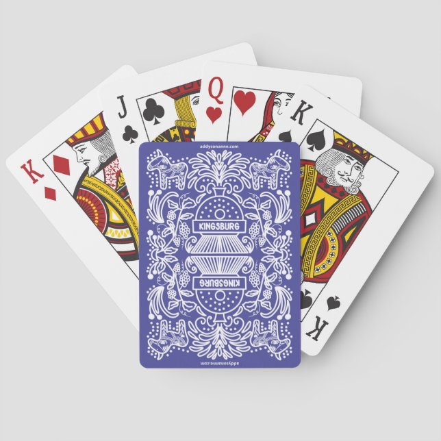 Baralho Cartas de Pôquer de Trem (Verso)