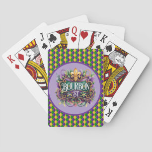 Baralho Cartas de Pôquer do Mardi Gras