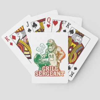 Baralho Cartas de pôquer do Sargento da Churrasqueira Bigf