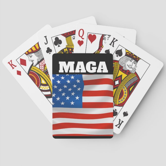 Baralho cartas de pôquer MAGA TRUMP (Verso)