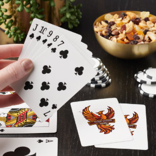 Baralho Cartas de pôquer personalizadas com monograma mode