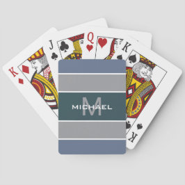 Baralho Cartas de pôquer personalizadas com monograma padr