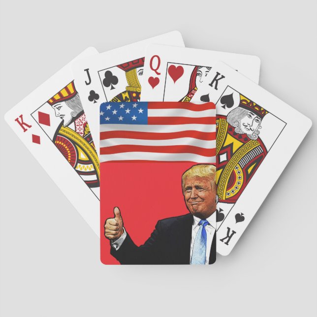 Baralho cartas de pôquer Trump EUA (Verso)