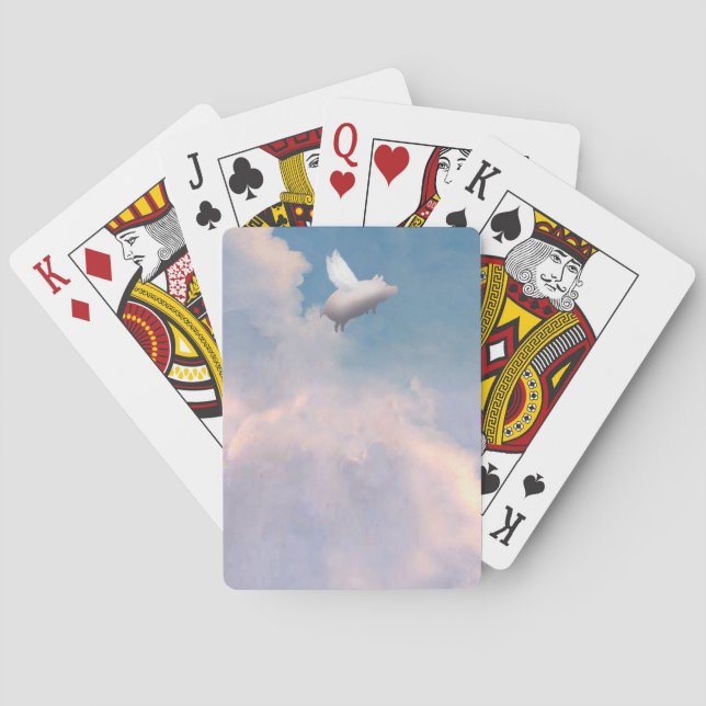 Baralho cartas de porco voador (Verso)