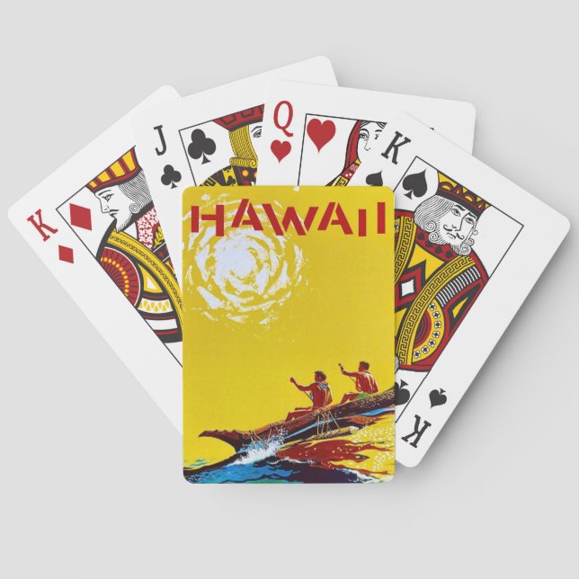 Baralho Cartas de Viagem do Havaí (Verso)