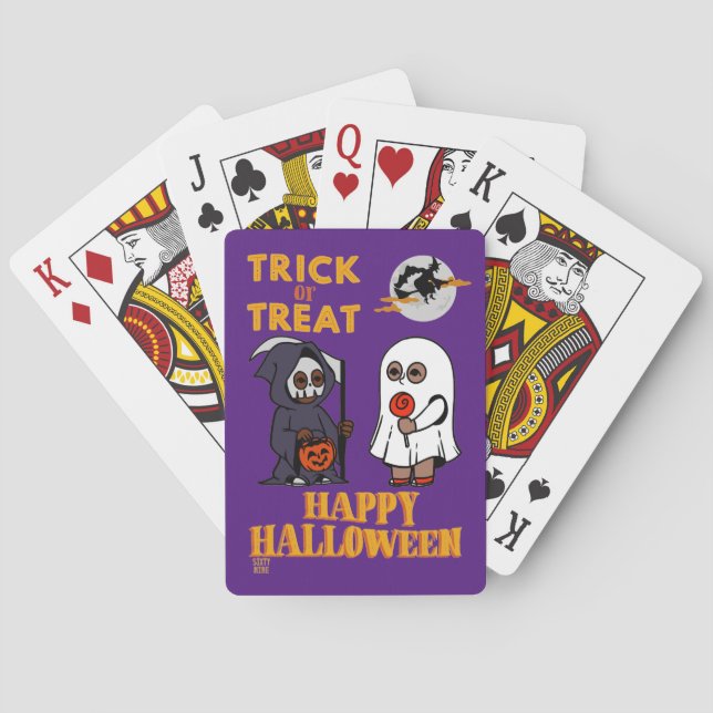 Baralho cartas engraçadas "HALLOWEEN 1" (Verso)