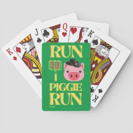 Baralho cartas engraçadas "RUN PIGGIE"