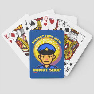 Baralho cartas engraçadas "SUPORTE À SUA ROSQUINHA LOCAL..