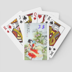 Baralho Cartas personalizadas de jogar com o Motif chinês