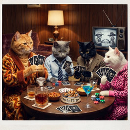 Baralho Cartas Personalizadas Le Chat d'Argent Noire Perso