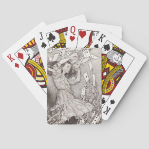 Baralho Cartas Vitorianas em Queda da Alice Retrô