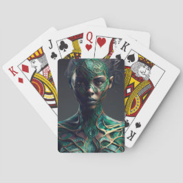 Baralho Cartes à jouer Fille Verte