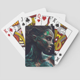 Baralho Cartes à jouer Fille Verte