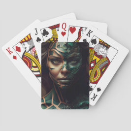 Baralho Cartes à jouer Fille Verte