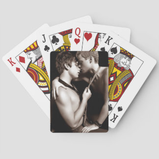 Baralho cartões alegres do amor do menino