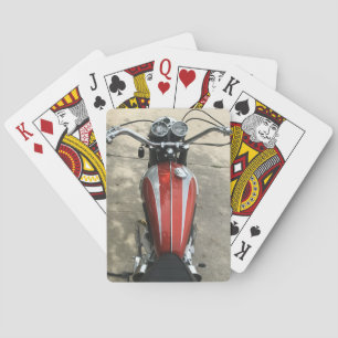 Baralho Cartões clássicos de jogo de motocicleta triunfo