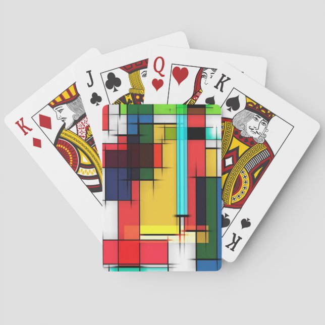 Baralho Cartões Coloridos Cores Modernas (Verso)