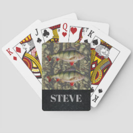 Baralho Cartões conhecidos da camuflagem enorme da pesca