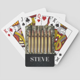 Baralho Cartões conhecidos do atirador da caça da munição