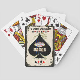 Baralho Cartões customizáveis do póquer de Las Vegas da pá