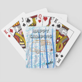 Baralho Cartões de acampamento felizes