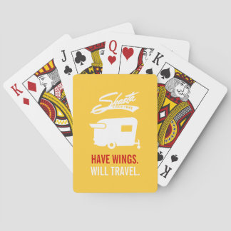 Baralho Cartões de acampamento RV Shasta Camper Amarelo