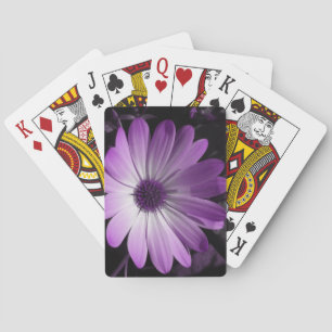 Baralho Cartões de Brincadeira com Flor Roxo