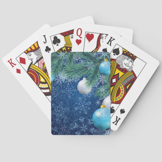 Baralho Cartões de Brincadeira de Natal Brancos Fascinante (Verso)