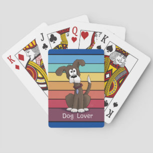Baralho Cartões De Brincadeira Do Cão Esfestivo