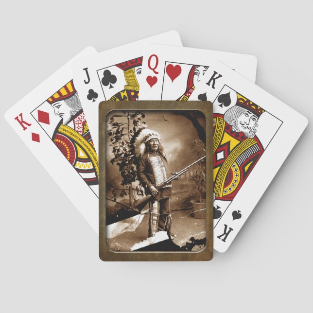 Baralho Cartões De Brincadeira Nativos Americanos (Verso)