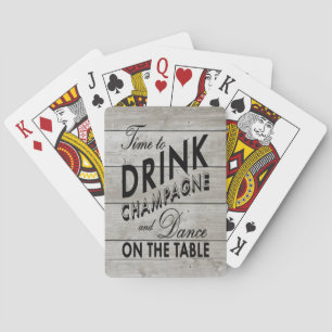 Baralho Cartões de Brincadeira Russos para Beber Champanhe