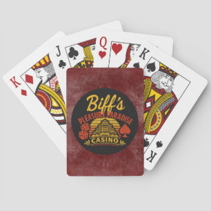 Baralho Cartões de casino para o Paraíso do Biff