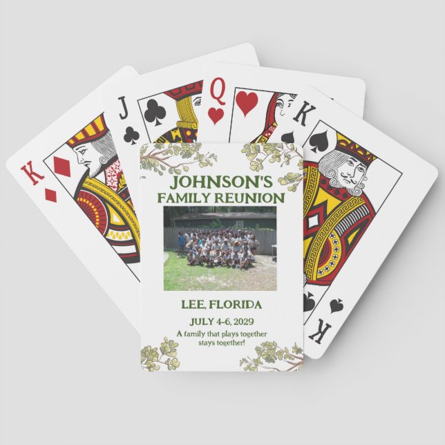 Baralho Cartões De Jogada De Presente De Reunião Familiar (Verso)