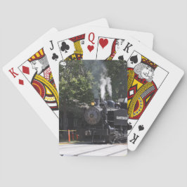 Baralho Cartões De Jogada Do Motor Do Comboio