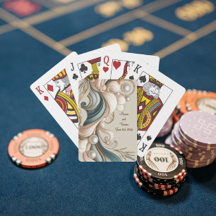 Baralho Cartões De Jogada Minimalista De Elegância Costeir