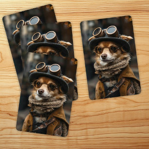 Baralho Cartões de Jogada Steampunk Chihuahua