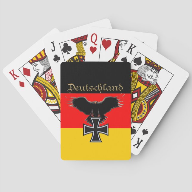 Baralho Cartões De Jogar Águia Alemã (Verso)