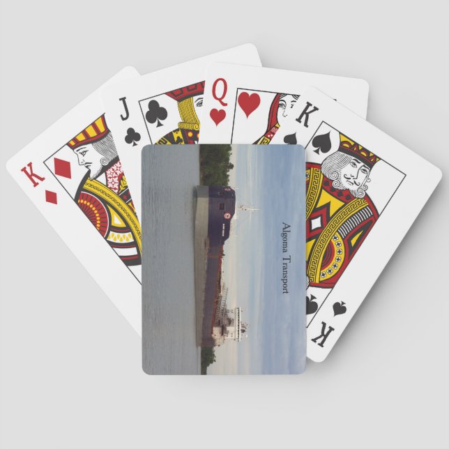 Baralho Cartões de jogar Algoma Transport (Verso)