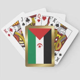 Baralho Cartões de jogar bandeira do Sara Ocidental