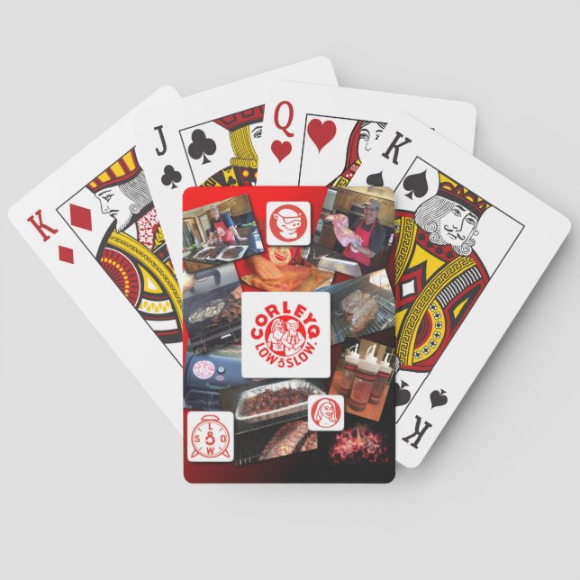 Baralho Cartões de jogar bicicleta com a colagem de fotos  (Verso)