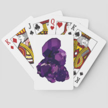 Cartões De Jogar De Pedra De Cristal Ametist