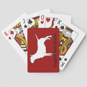 Baralho Cartões de jogar em bicicleta Bull Terrier Inglês